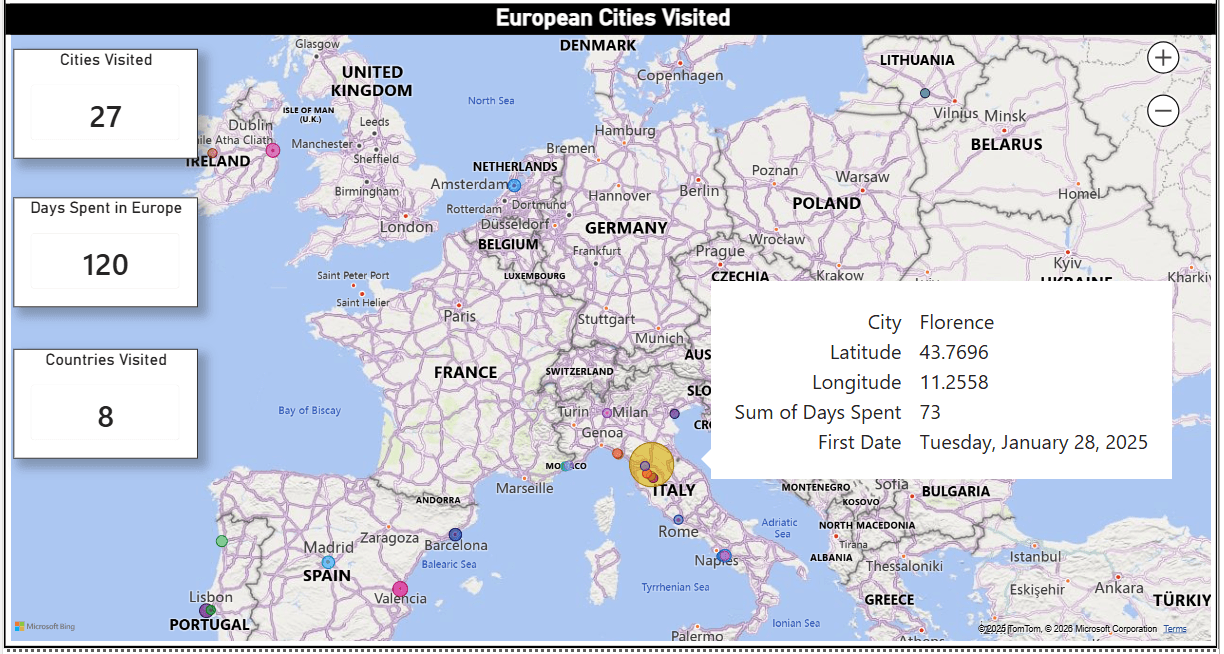 Cities tooltip example